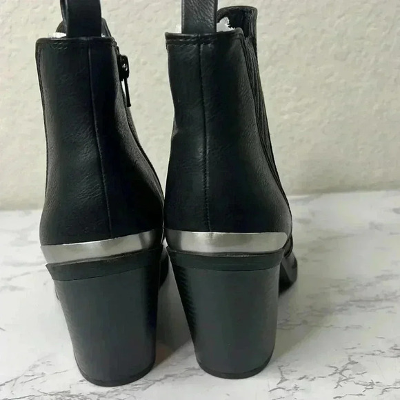 Sun + Stone Womens Black Back Abigail Pointed Toe Booties 6.5M - Picture 4 of 13